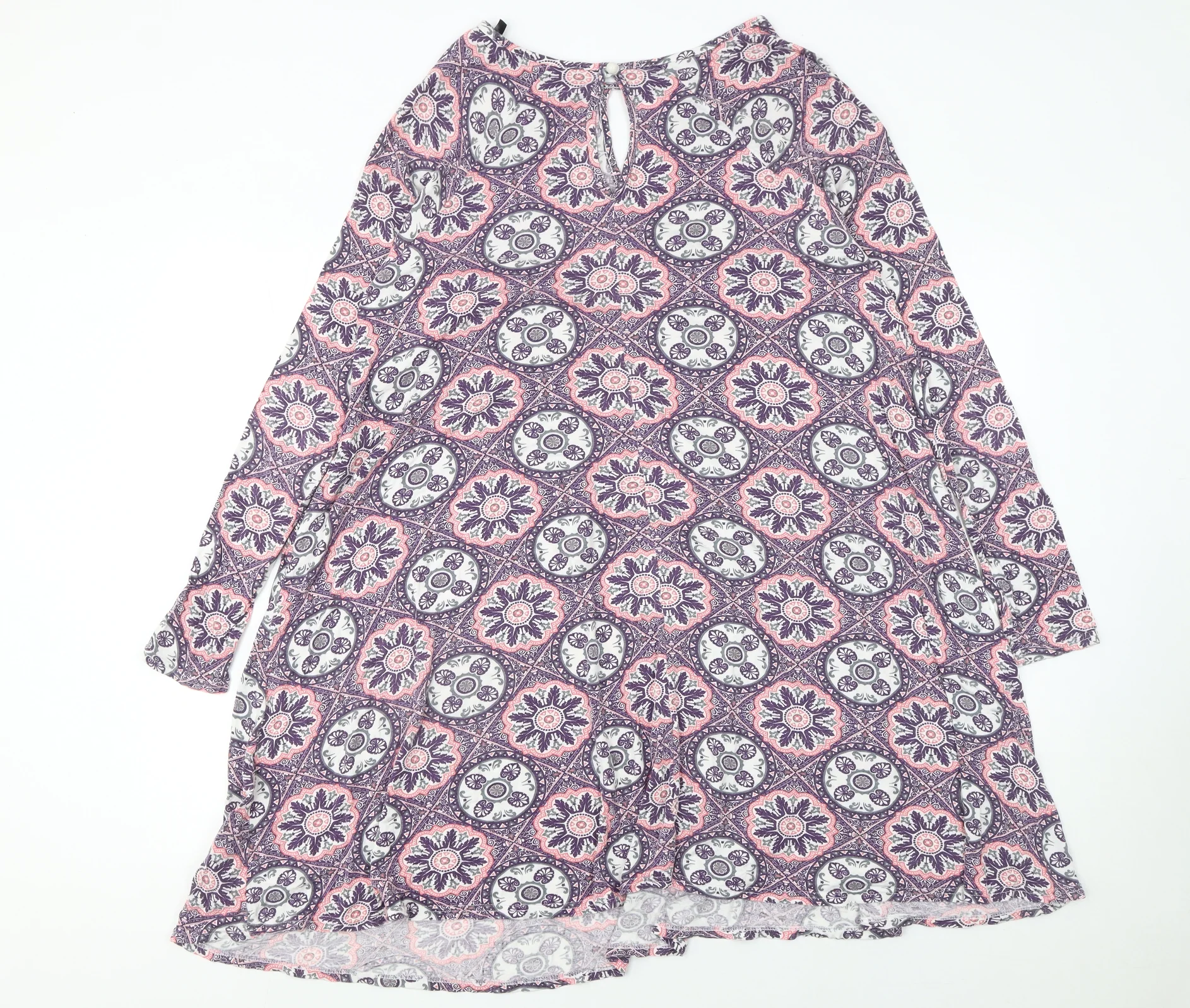 Simply Be Women’s Multicoloured Size 14 Shift Dress Long Sleeve - Image 3