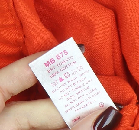 SimplyBe Womens Orange Cotton Zip-Up Basic Jacket Size 20 - Image 5