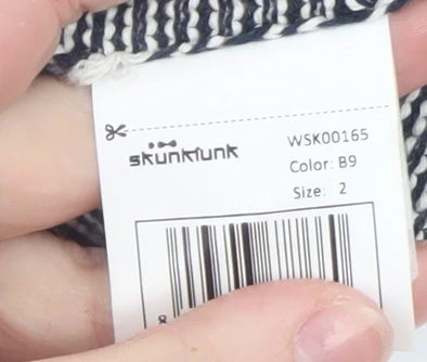 Skunkfunk Women’s Black Striped Pencil Skirt Size S Knee Length Stretch - Image 4