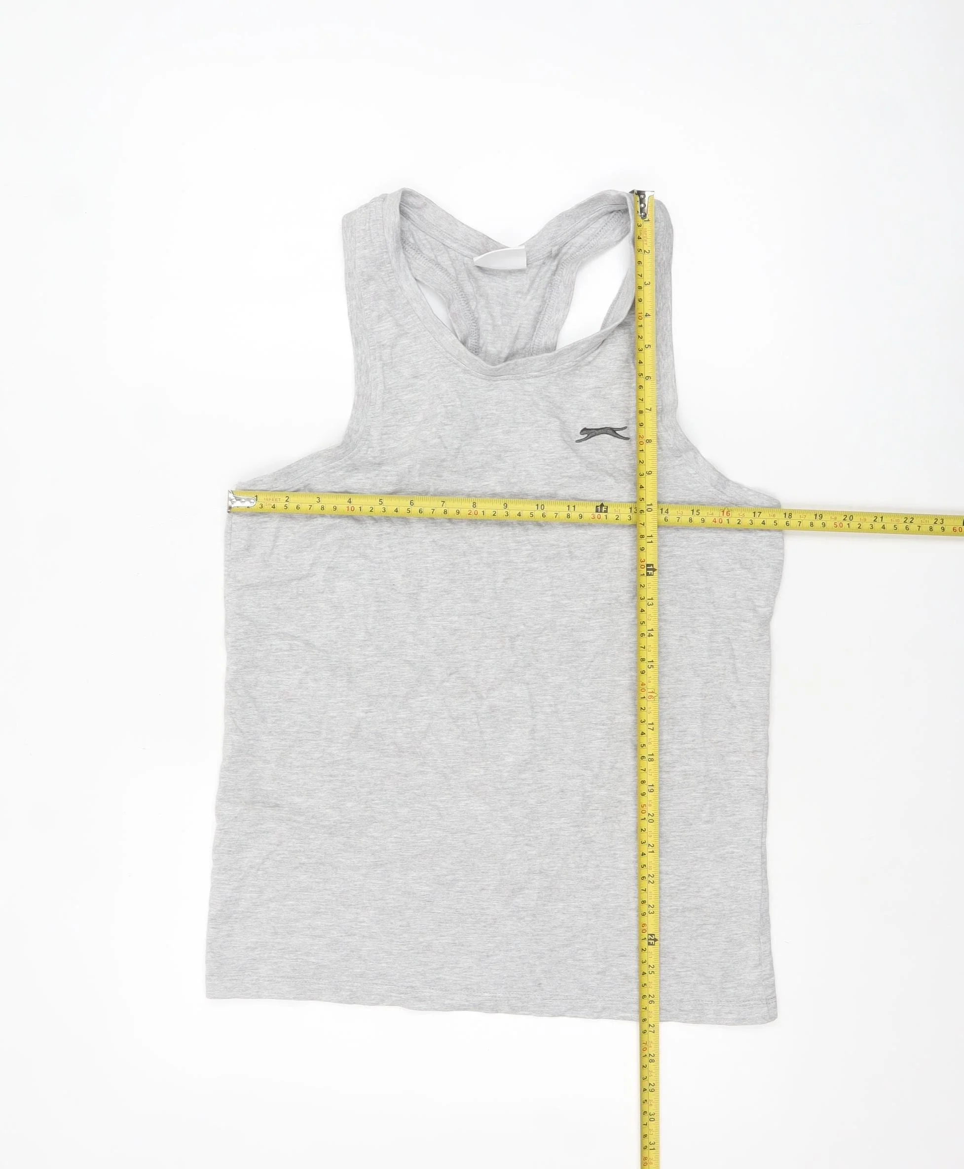 Slazenger Men Grey Sleeveless Regular Fit Cotton Sports Top S - Image 2