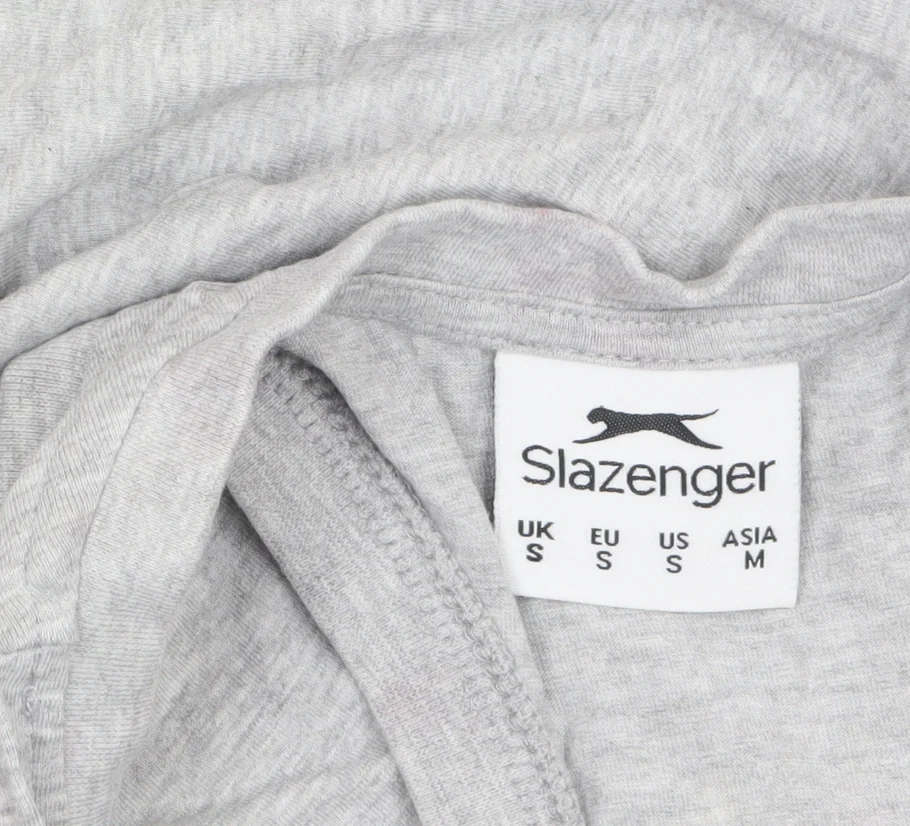 Slazenger Men Grey Sleeveless Regular Fit Cotton Sports Top S - Image 4