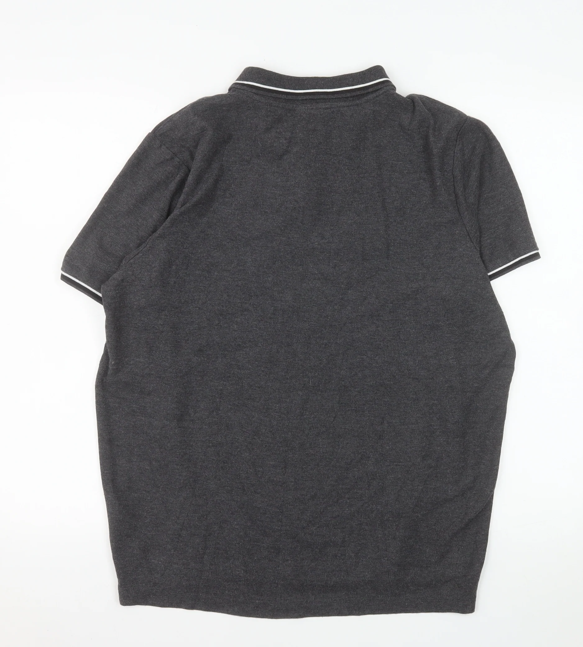 Slazenger Men’s Grey L Polo Shirt Regular Fit Sports Casual - Image 3