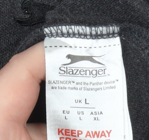 Slazenger Men’s Grey L Polo Shirt Regular Fit Sports Casual - Image 4