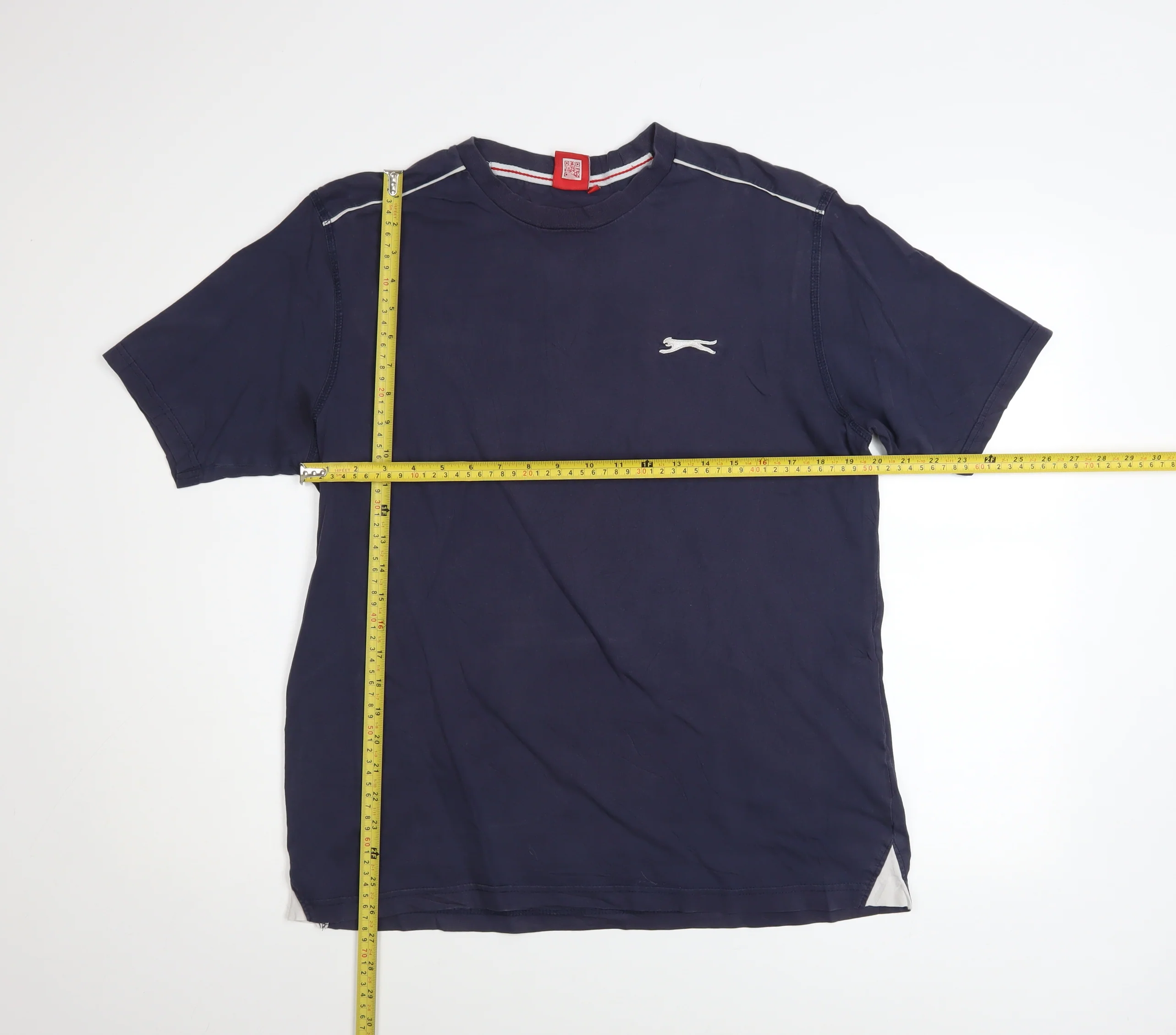 Slazenger Men's Blue Short Sleeve Crew Neck Cotton T-Shirt Size L - Image 2