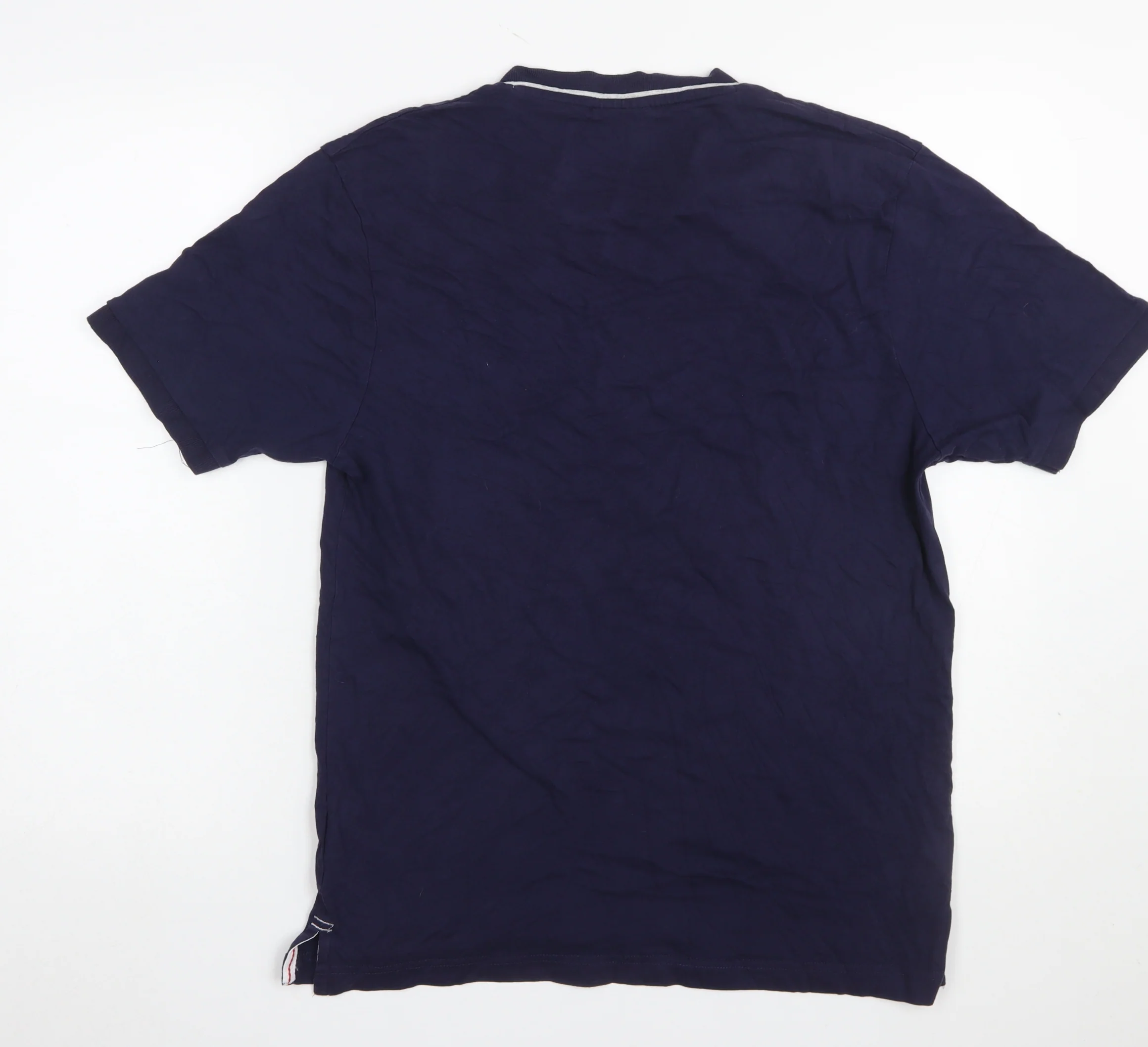 Slazenger Men's Blue V-Neck Short Sleeve Cotton T-Shirt M - Image 3
