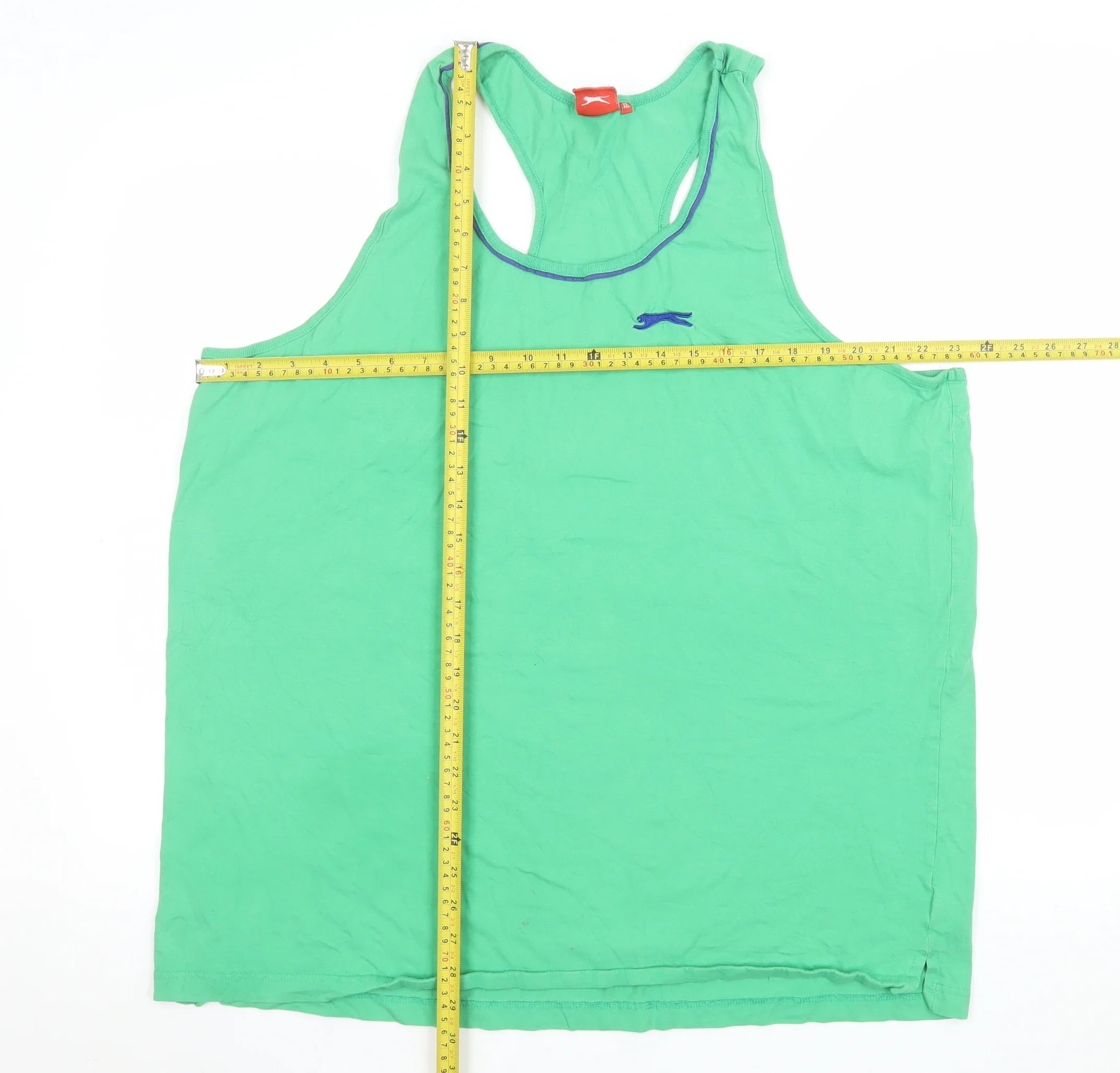 Slazenger Mens Green 2XL Tank Top Gym Vest Activewear - Image 2