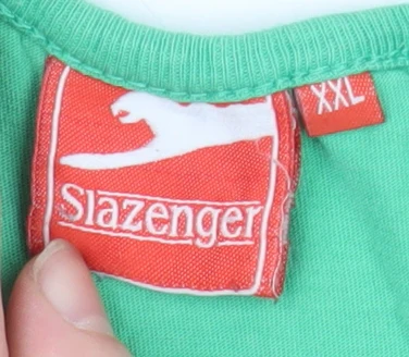 Slazenger Mens Green 2XL Tank Top Gym Vest Activewear - Image 4