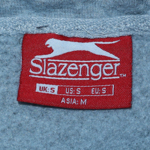 Slazenger Mens Grey 1/2 Zip Hooded Sweatshirt S - Image 5