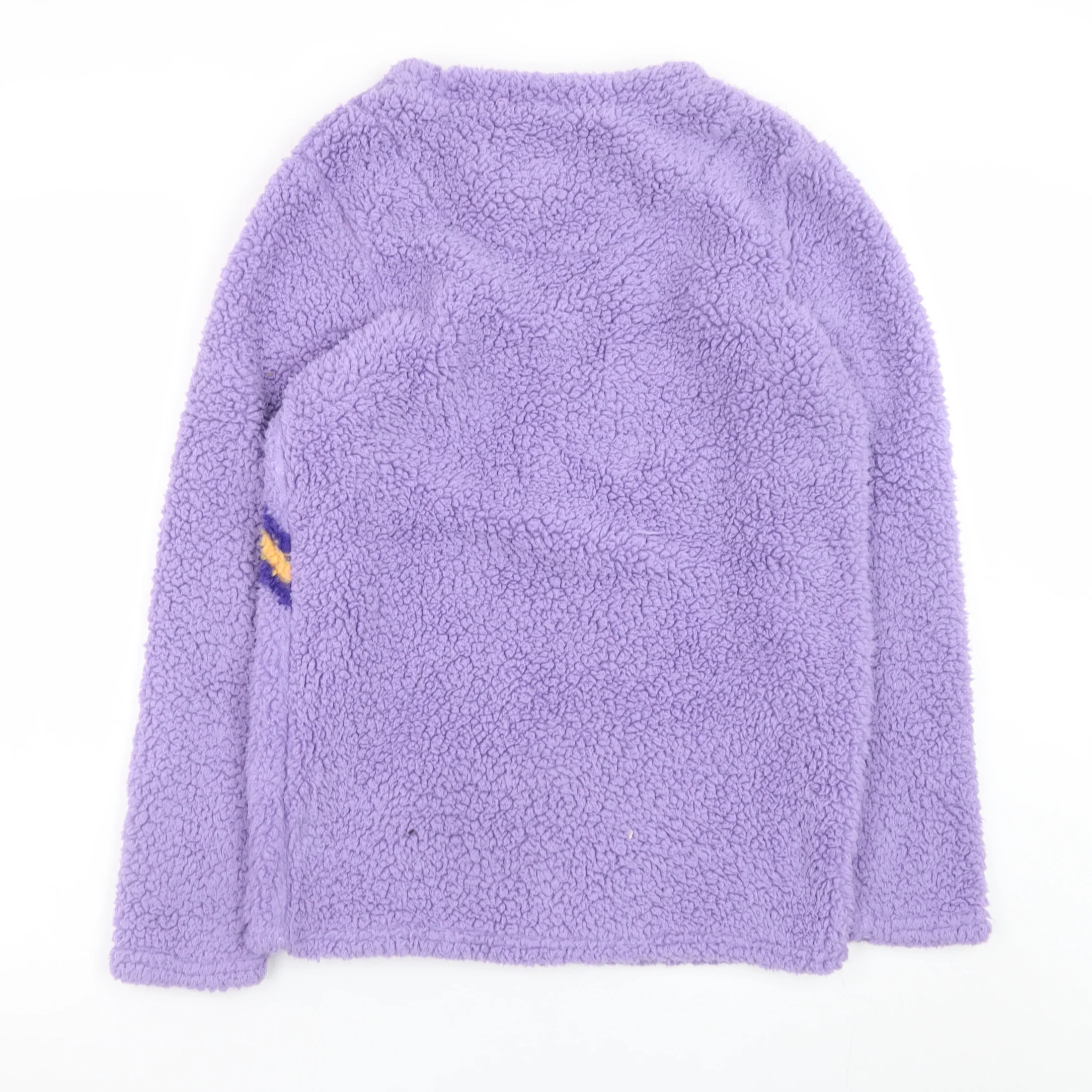 Snoopy Men’s Purple Fleece Pyjama Top Size XS Peanuts Graphic Loungewear - Image 3