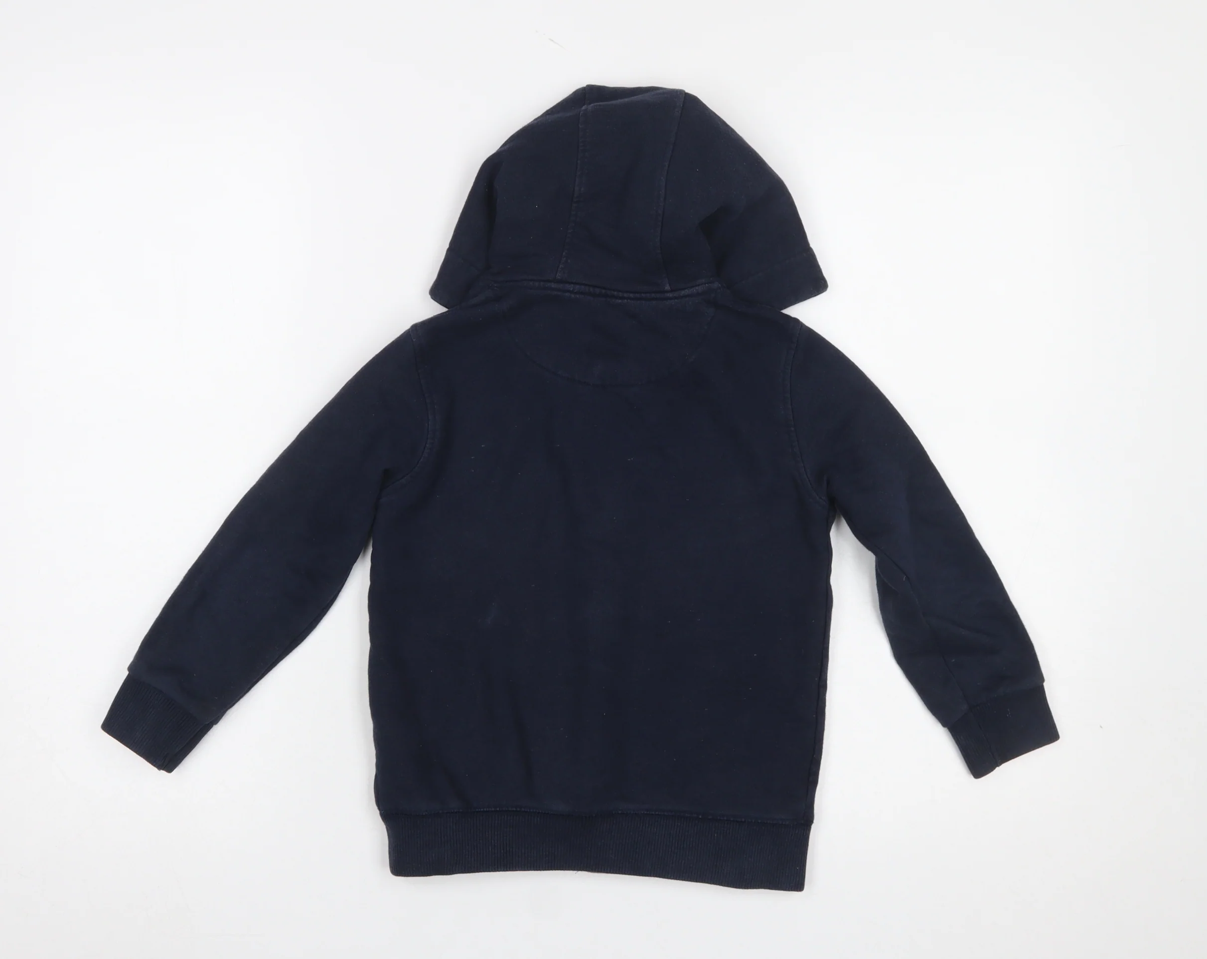 SoulCal & Co Boys Navy Full Zip Hoodie 6-7 Years Cotton Blend Casual - Image 3