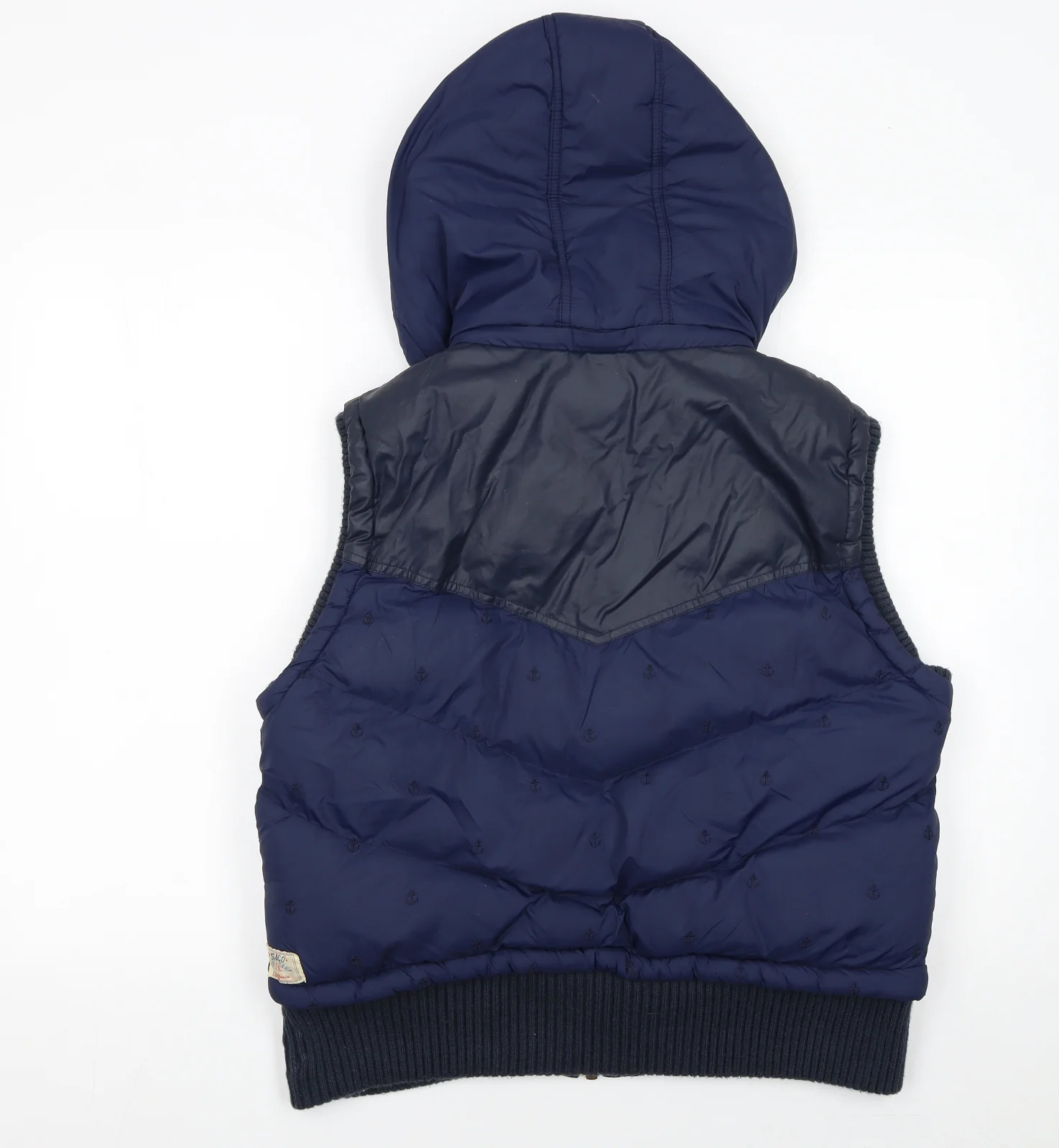 SoulCal & Co Women's Blue Hooded Puffer Waistcoat Size 16 - Image 3