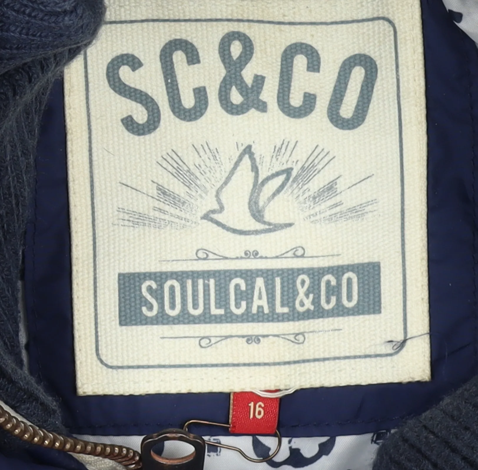 SoulCal & Co Women's Blue Hooded Puffer Waistcoat Size 16 - Image 4