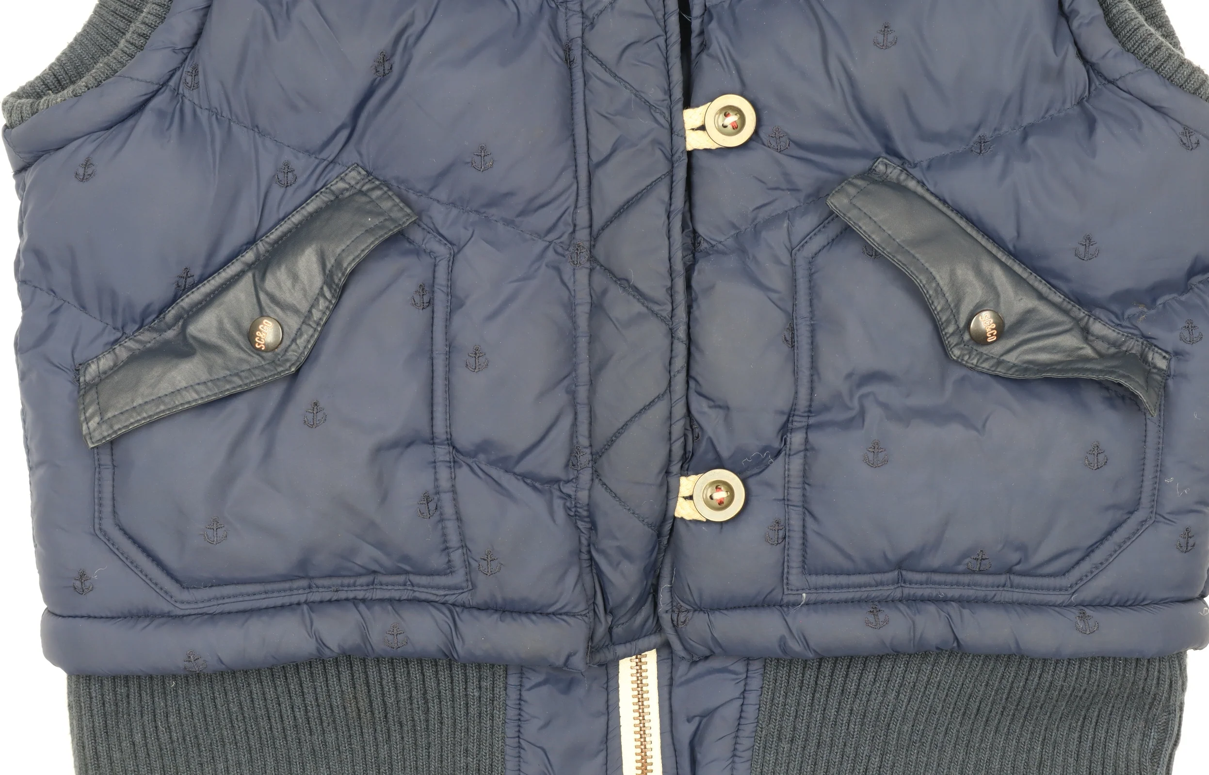 SoulCal & Co Women's Blue Hooded Puffer Waistcoat Size 16 - Image 6