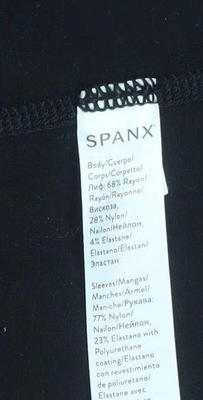 Spanx Womens Black Slim Fit Mid-Length Blazer Jacket Size 8 - Image 4