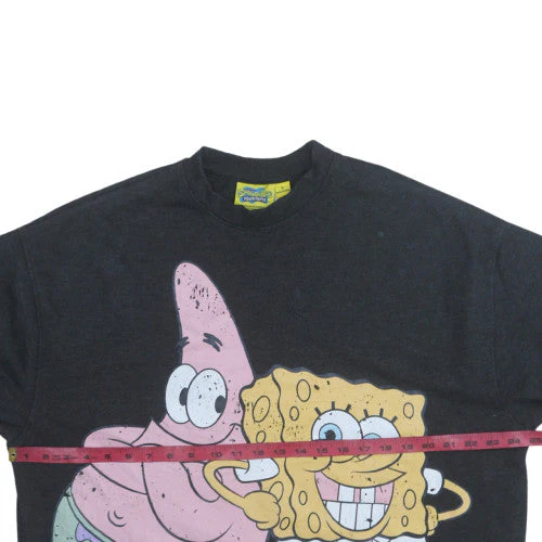 SpongeBob SquarePants Women's Black Graphic Pullover Sweatshirt Size S - Image 2