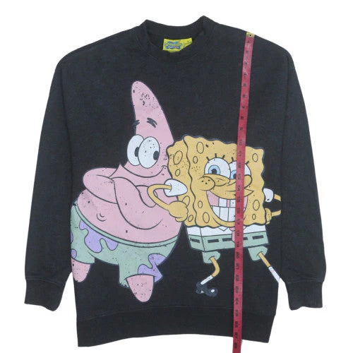 SpongeBob SquarePants Women's Black Graphic Pullover Sweatshirt Size S - Image 3