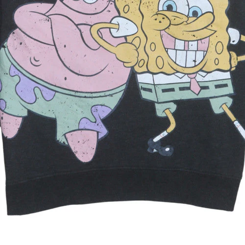 SpongeBob SquarePants Women's Black Graphic Pullover Sweatshirt Size S - Image 7
