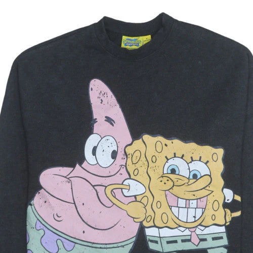 SpongeBob SquarePants Women's Black Graphic Pullover Sweatshirt Size S - Image 8