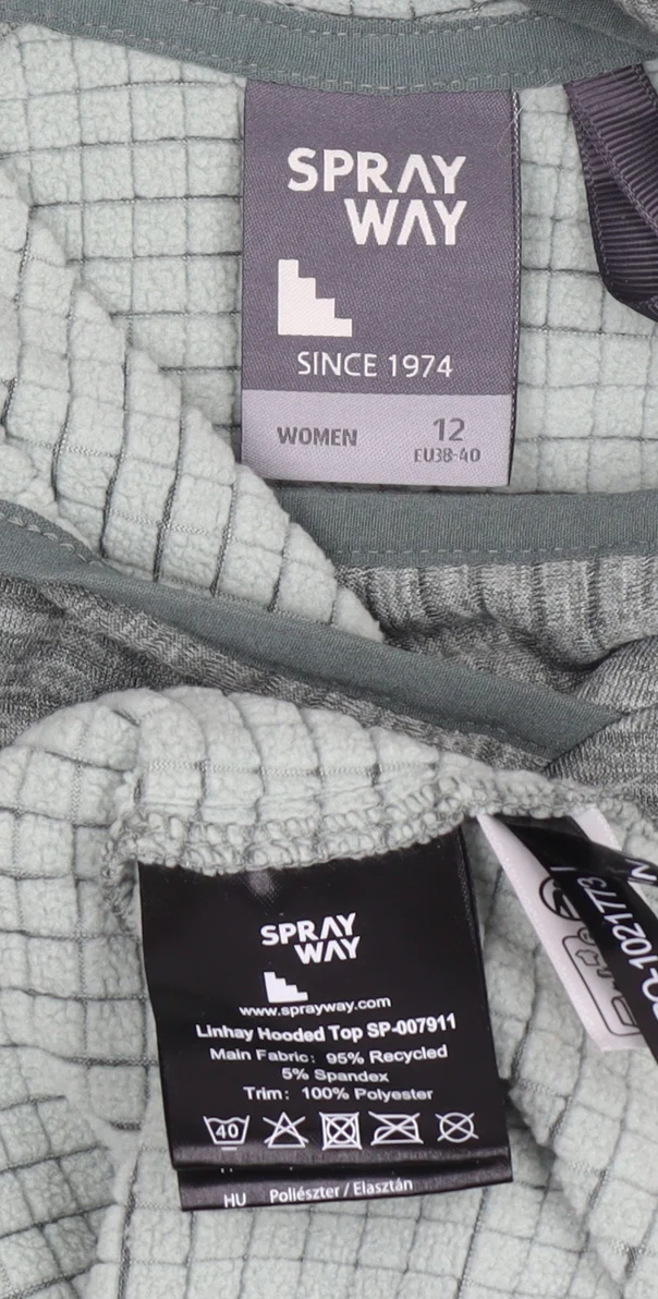 Sprayway Womens Green Size 12 Linhay Hooded Pullover Sweatshirt - Image 4