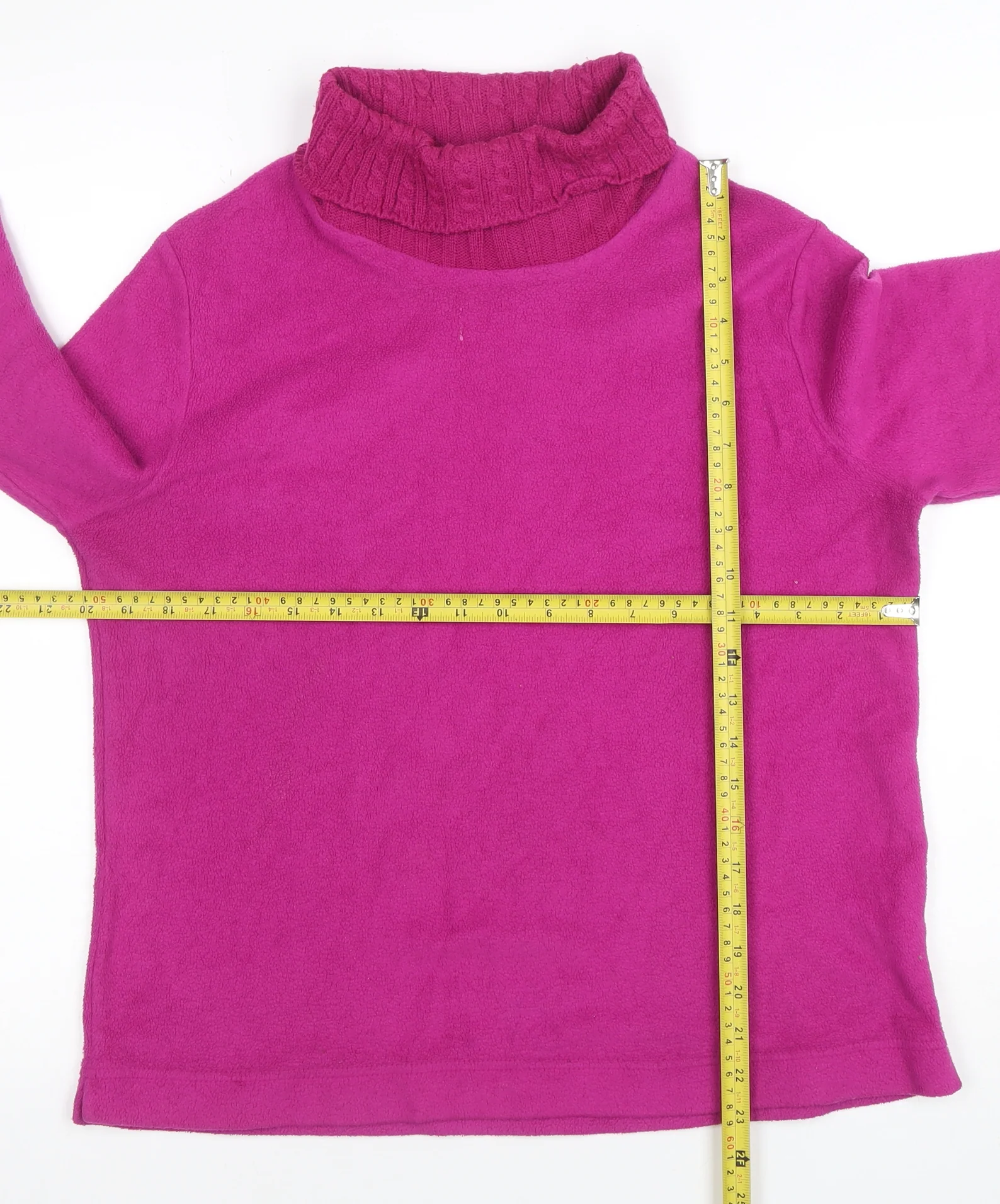 St. John's Bay Women's Pink Petite Large Pullover Cowl Neck Sweatshirt - Image 2