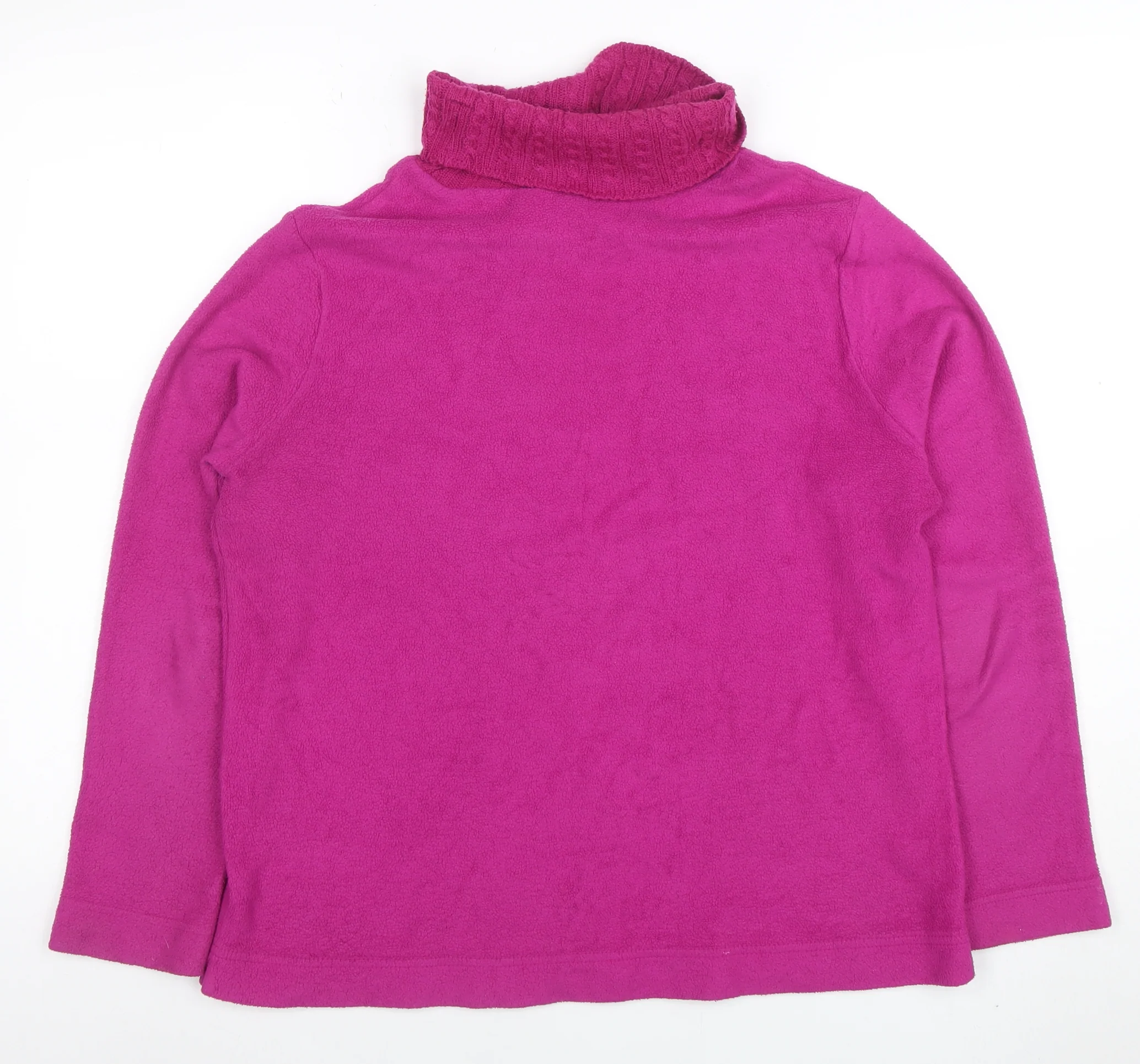 St. John's Bay Women's Pink Petite Large Pullover Cowl Neck Sweatshirt - Image 3
