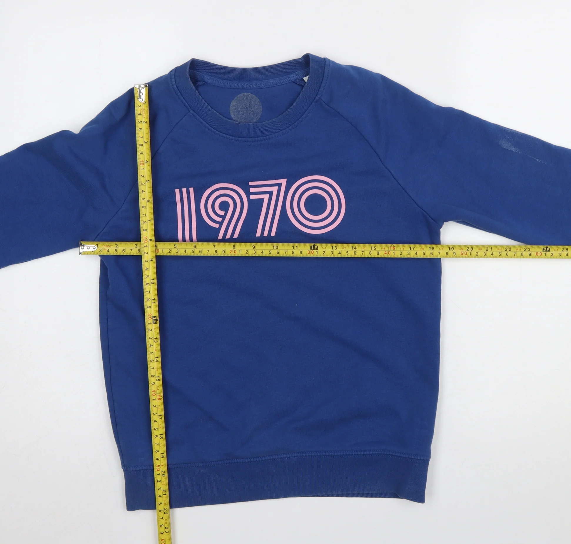 Stanley/Stella Womens Blue 1970 Graphic Pullover Sweatshirt XXS - Image 2