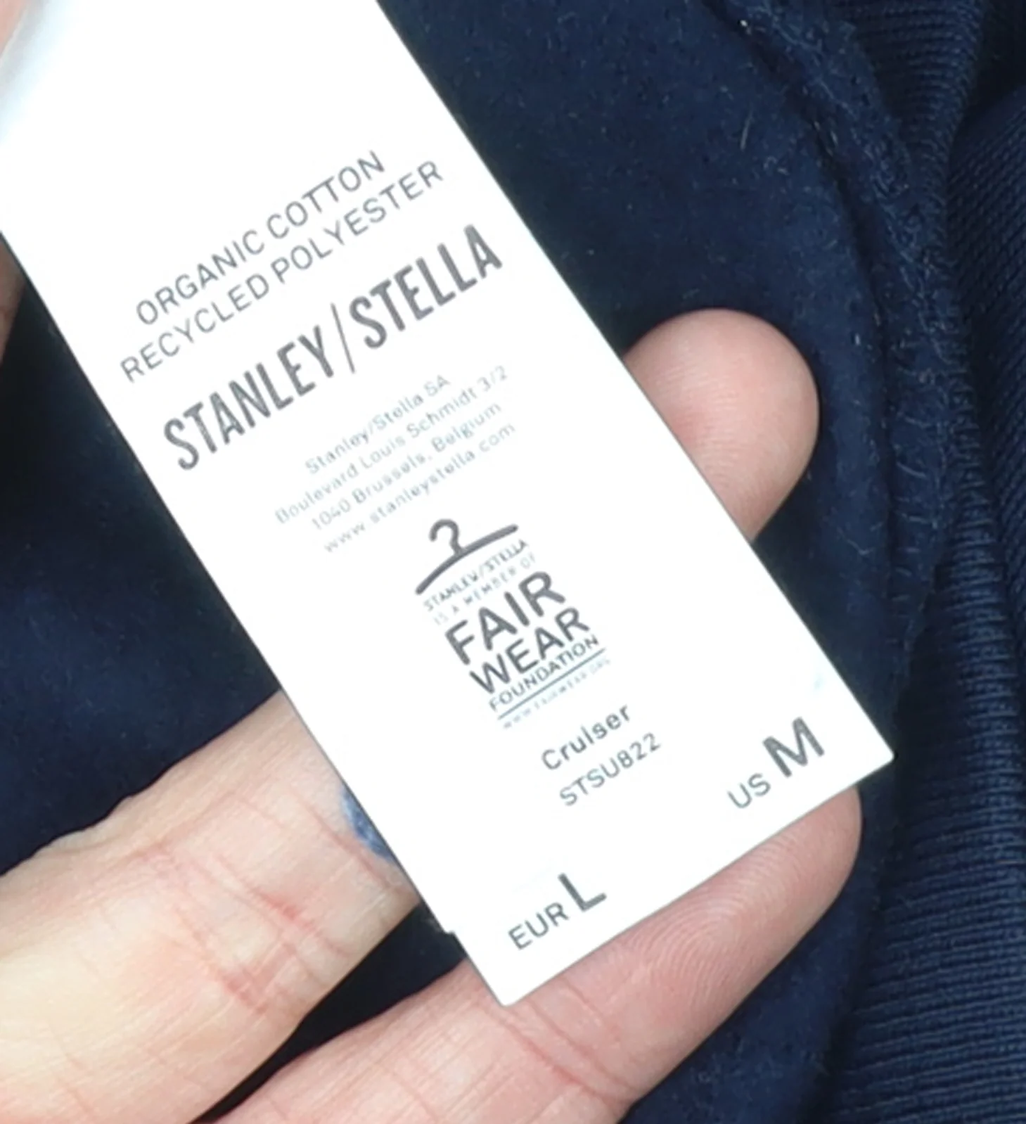 Stanley/Stella Womens Navy Pullover Hoodie Size 12 Retro Graphic Print - Image 4