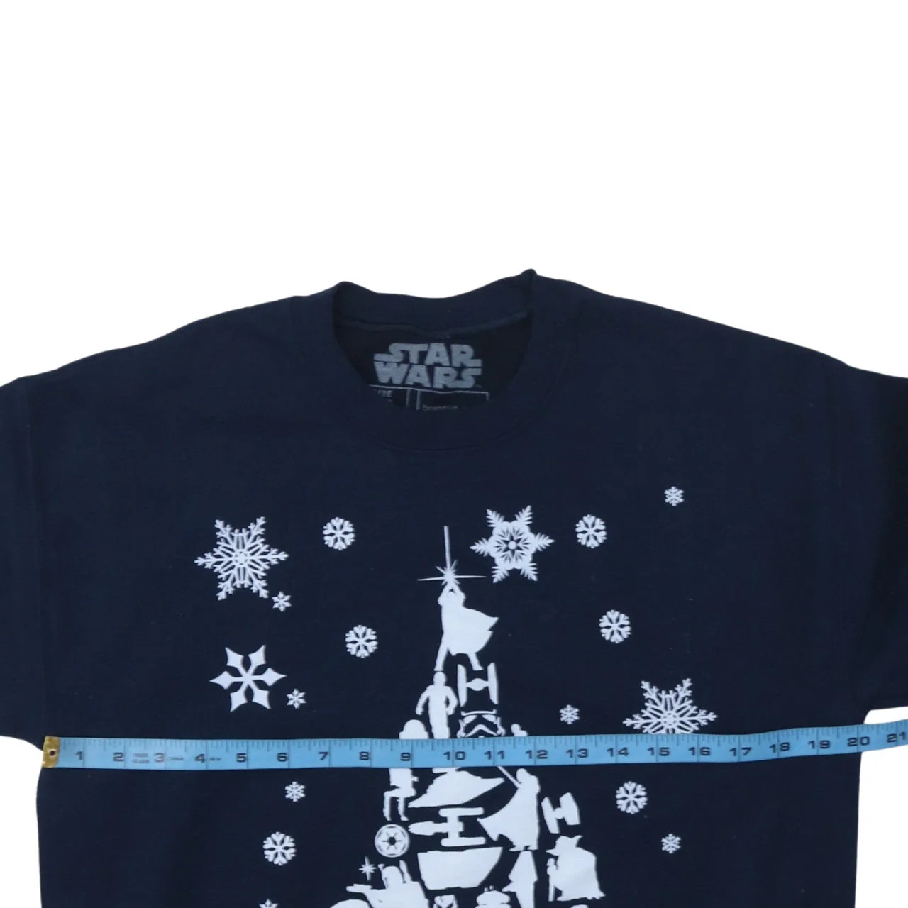 Star Wars Women's Navy Blue Medium Pullover Sweatshirt Christmas Print - Image 2