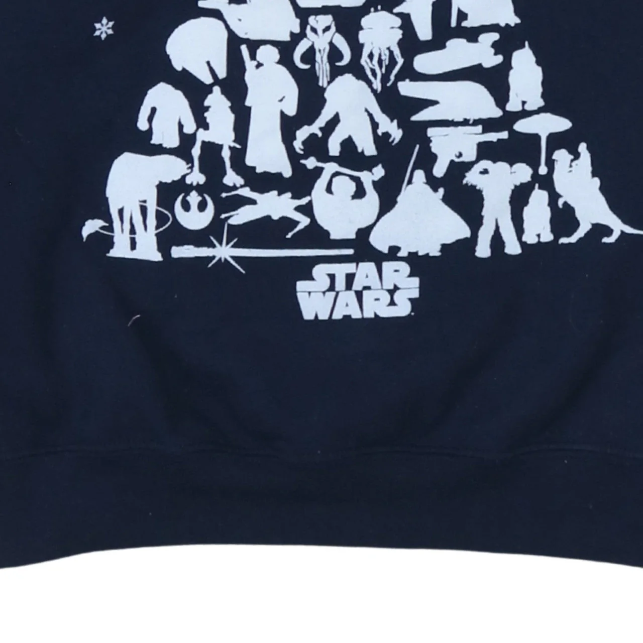 Star Wars Women's Navy Blue Medium Pullover Sweatshirt Christmas Print - Image 7
