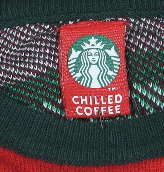 Starbucks Women’s Red Christmas Crew Neck Pullover Jumper Size L - Image 4