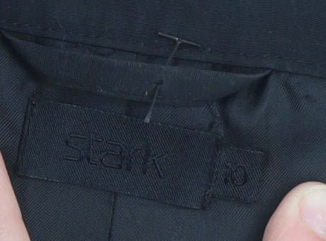 Stark Women’s Black Long Trench Coat Size 10 Classic Style - Image 4