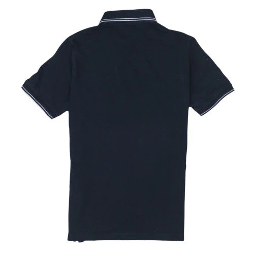 Stone Island Men's Navy Cotton Slim Fit Short Sleeve Polo Shirt Size S - Image 4