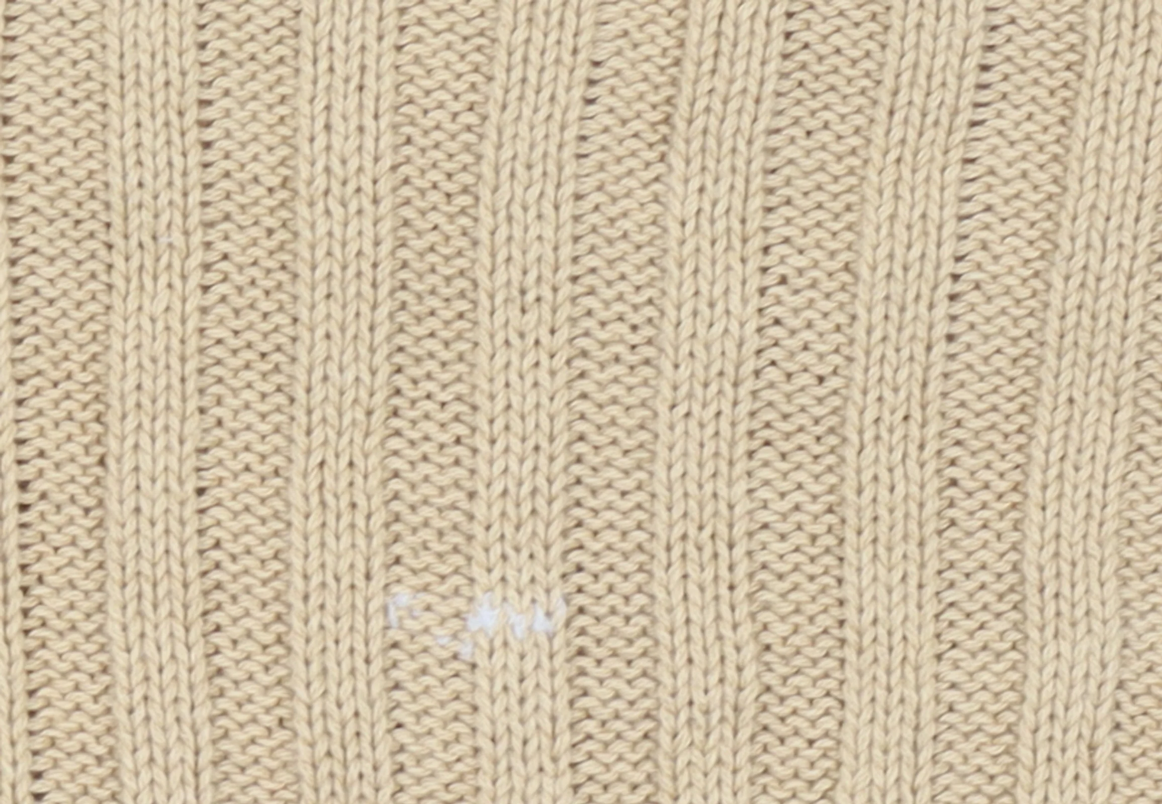 Stradivarius Women Beige Rib Knit Crew Neck Cotton Jumper Size S - Image 6