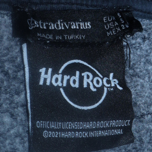 Stradivarius Women Navy Hard Rock Cafe Pullover Sweatshirt Size S - Image 5