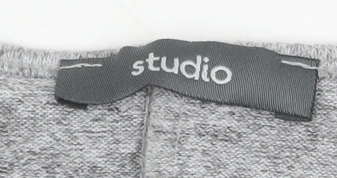 Studio Women’s Grey Relaxed Fit Jersey T-Shirt Size 12 - Image 4