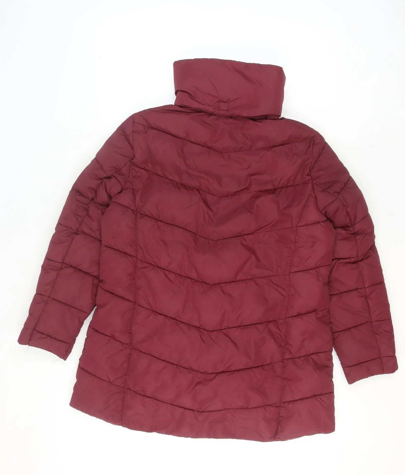 Styled by... Womens Red Quilted Puffer Jacket Size 12 - Image 3