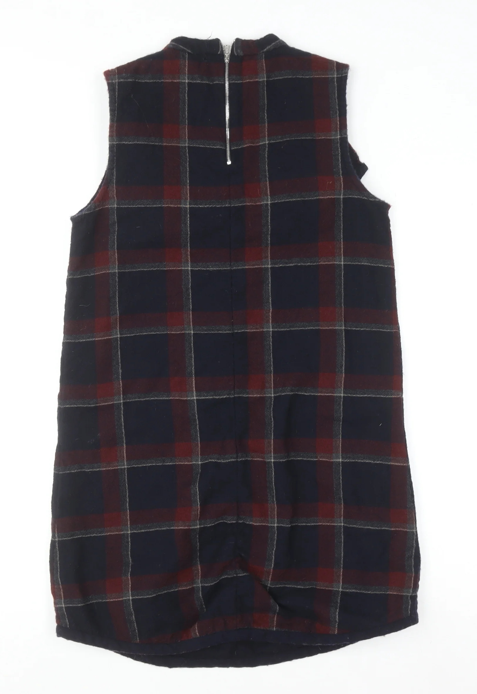 SUNO Women’s Multicoloured Wool Silk Sleeveless Shift Dress Size 8 - Image 3
