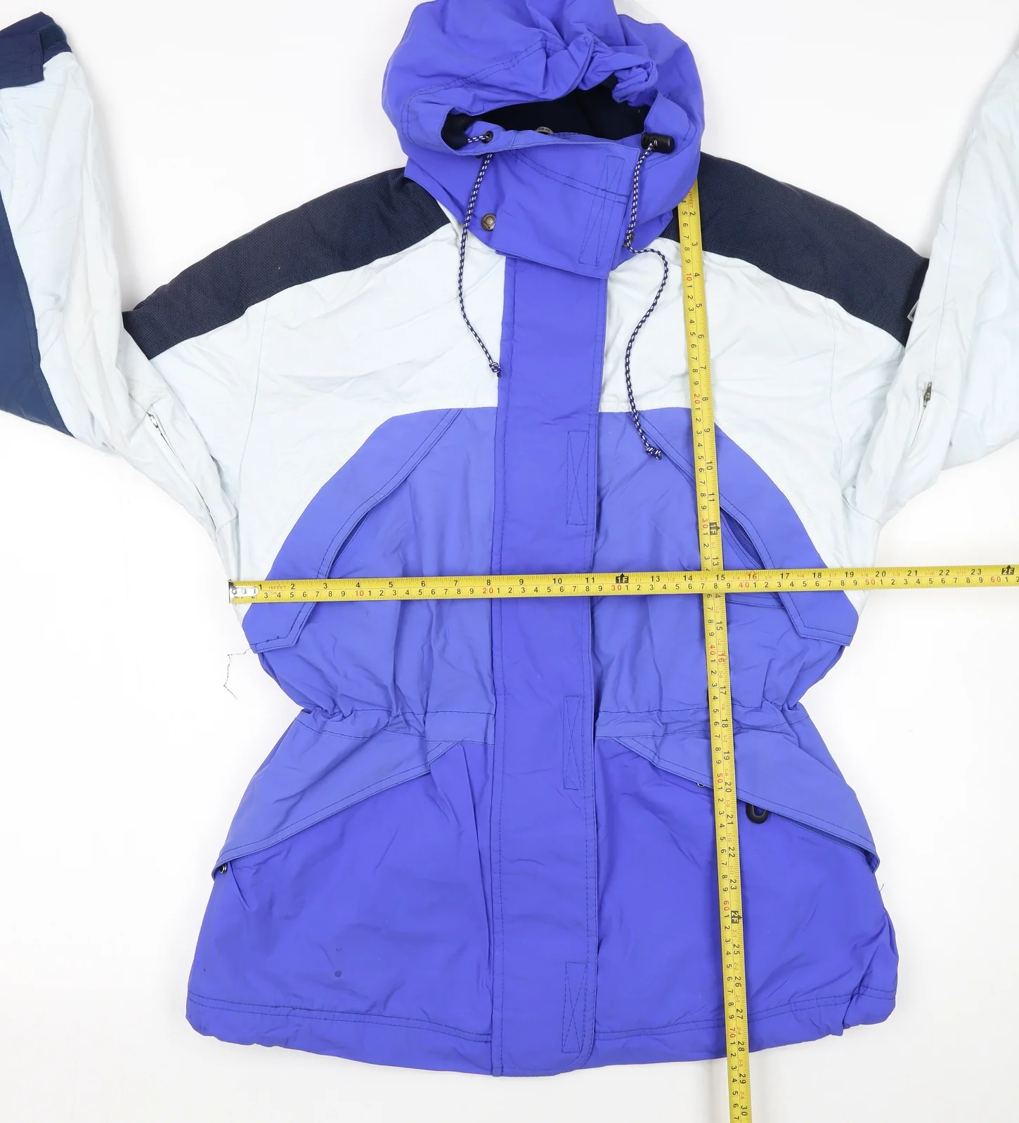 Super A by Torstai Women's Blue Size 12 Hooded Parka Jacket - Image 2