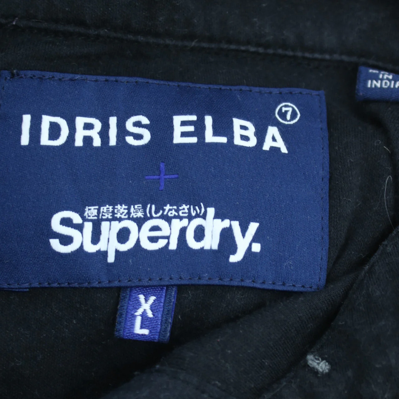 Superdry Idris Elba Men's Black Polo Shirt XL Cotton Short Sleeve - Image 6