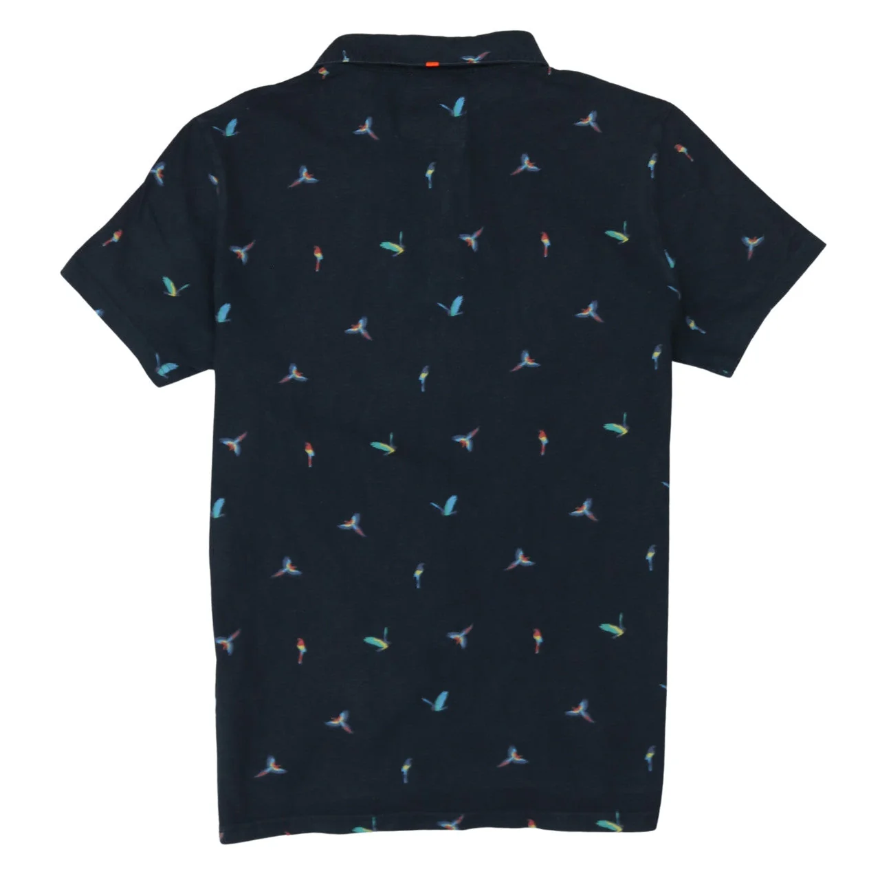 Superdry Men’s Black Bird Print City Polo Shirt Size Large - Image 4