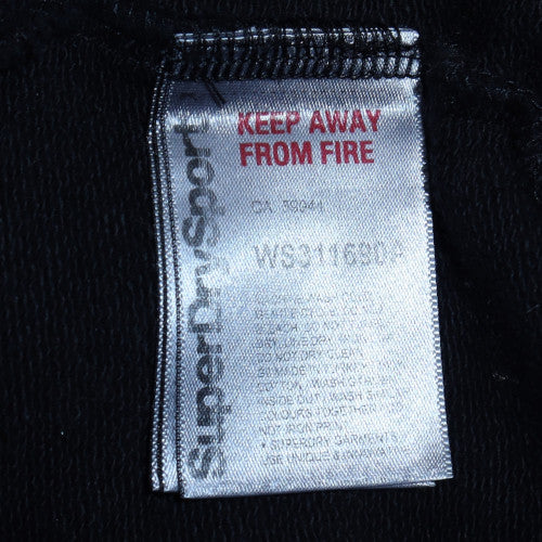 Superdry Mens Black Pullover Hoodie L Hooded Sports Sweatshirt - Image 6