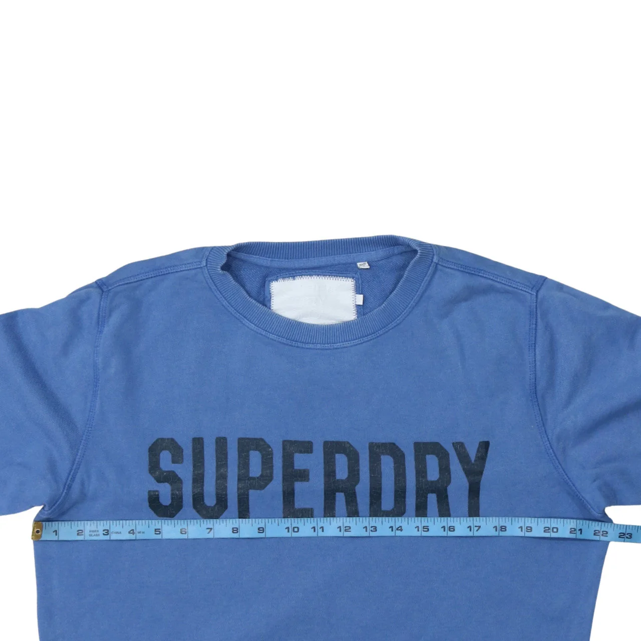 Superdry Men's Blue Crew Neck Graphic Sweatshirt Size M - Image 2