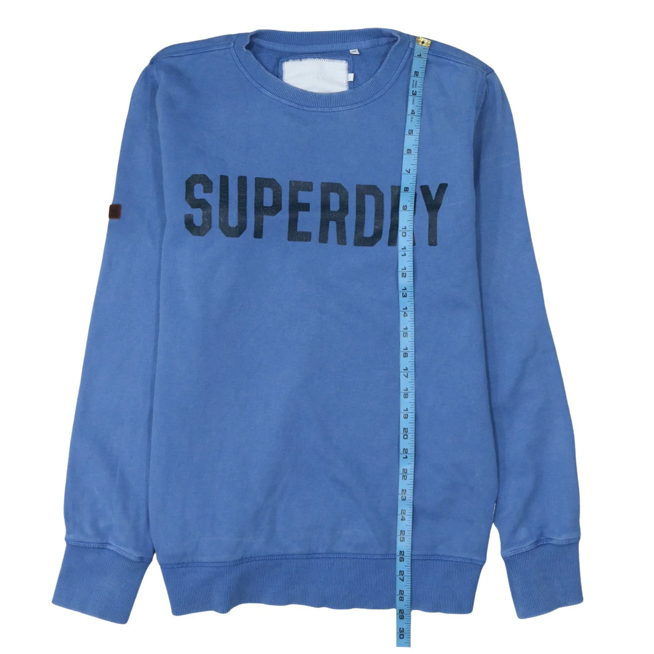 Superdry Men's Blue Crew Neck Graphic Sweatshirt Size M - Image 3