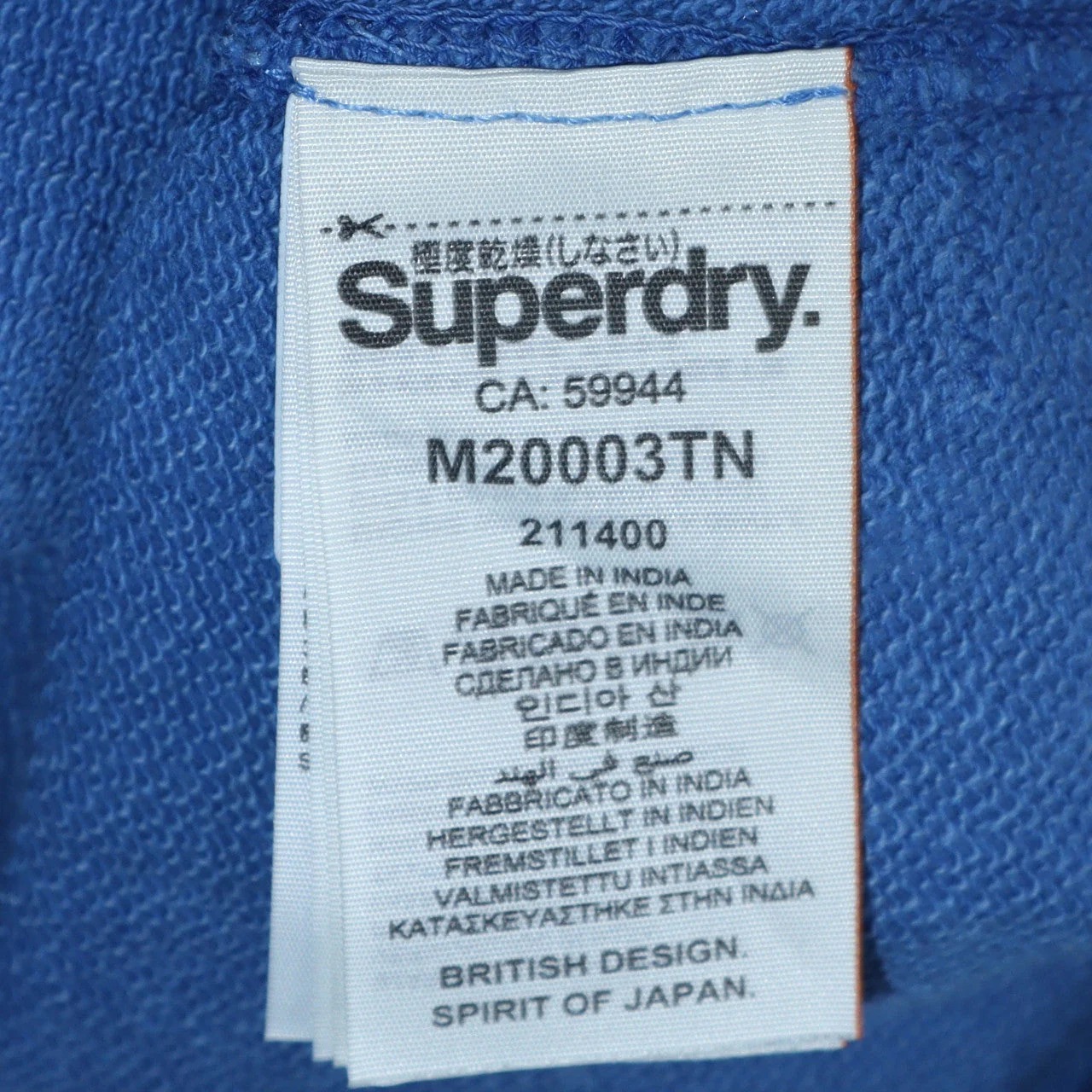 Superdry Men's Blue Crew Neck Graphic Sweatshirt Size M - Image 5