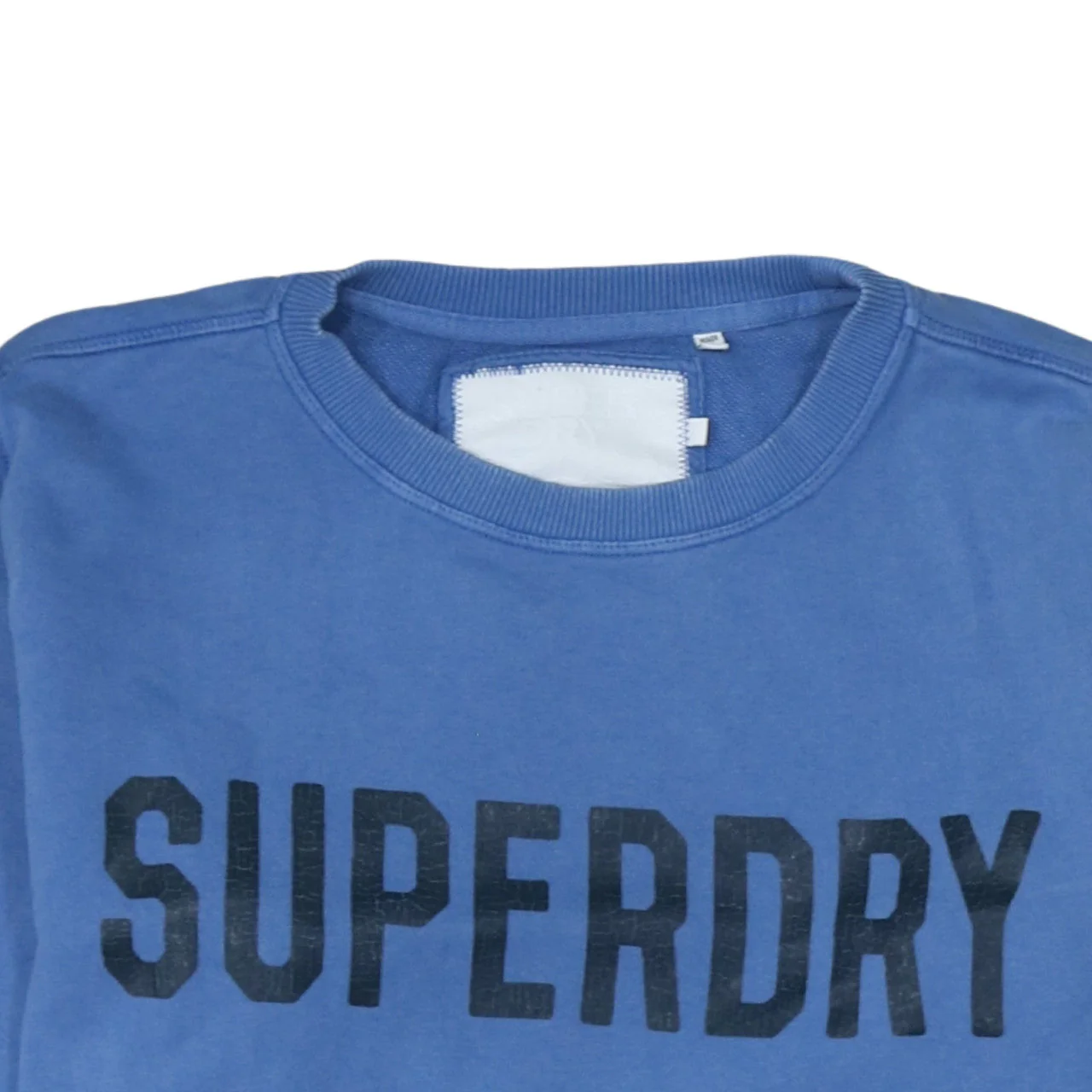 Superdry Men's Blue Crew Neck Graphic Sweatshirt Size M - Image 8