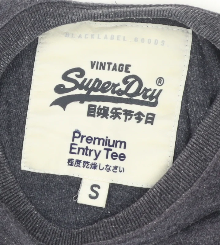 Superdry Men's Blue Graphic Print Crew Neck Short Sleeve T-Shirt S - Image 4