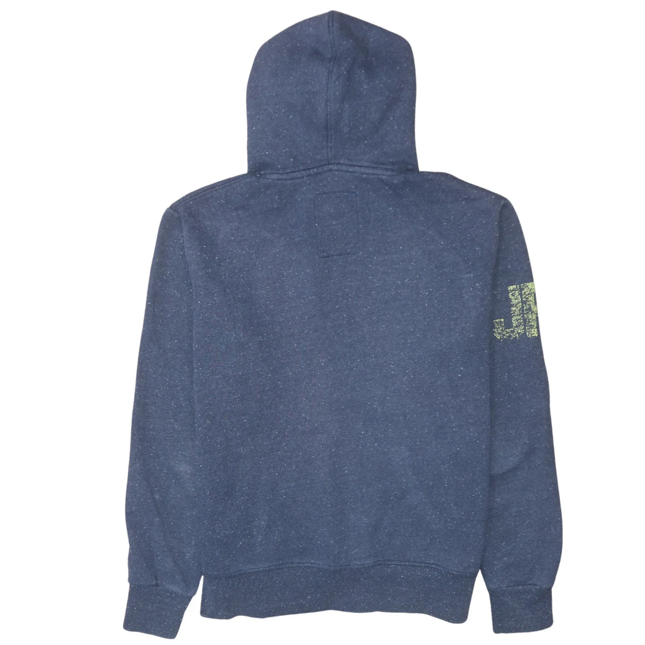 Superdry Men's Blue Pullover Hoodie Size M Graphic Logo Sweater - Image 4