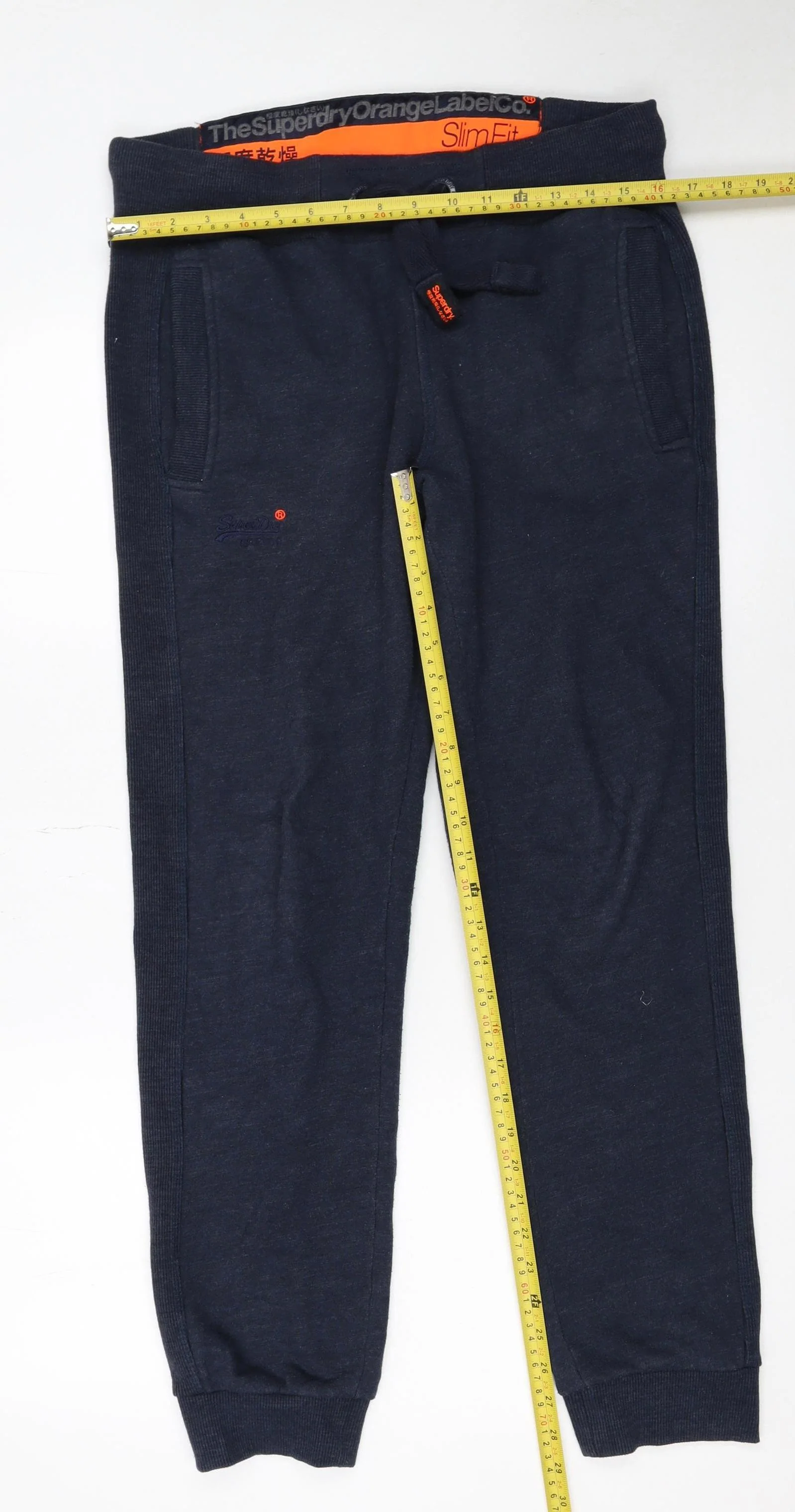 Superdry Men's Blue Slim Fit Joggers Size S - Image 2