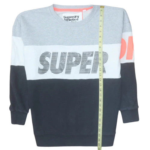 Superdry Men's Grey Crew Neck Graphic Pullover Sweatshirt XS - Image 2