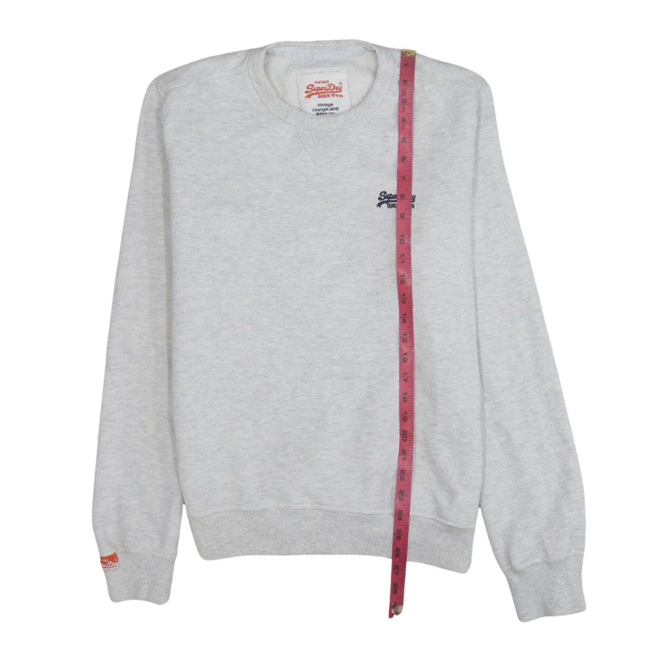 Superdry Men's Grey L Vintage Orange Label Crew Neck Sweatshirt - Image 2
